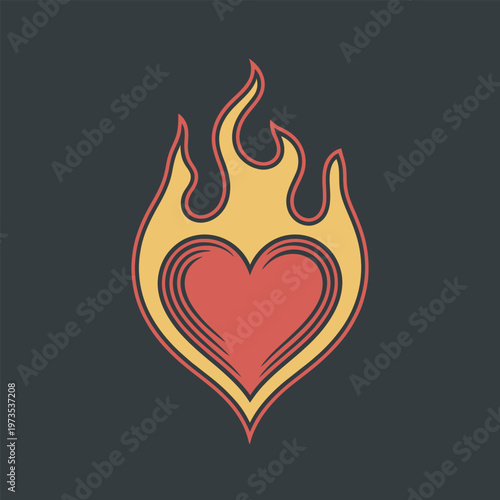 heart in fire