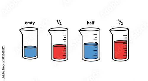 Measuring Cylinder Line art simple abstract clean shapes
