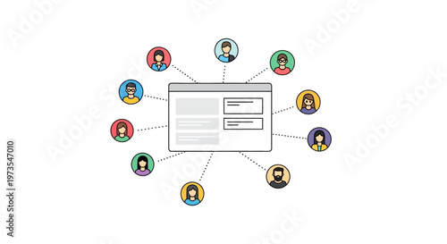 People connected to a document.