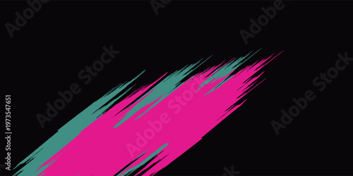 Car sticker wrap banner abstract sporty lines pink blue greenish grunge color combination brush storm thunder modern pattern racing motorsport.