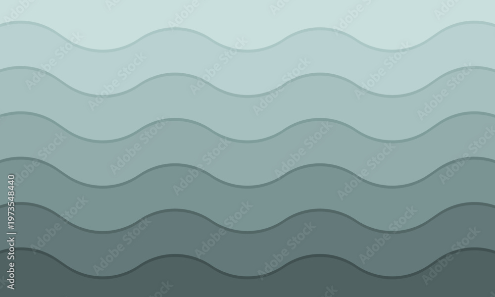 Fototapeta premium Vector abstract gray wavy background