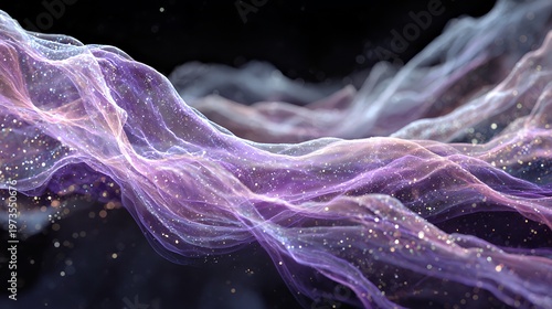 Lumina Veil: Iridescent Swirls of Cosmic Stardust