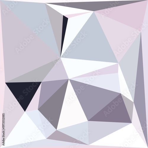 Geometric, abstract, polygonal background, pastel colors, gradient mosaic