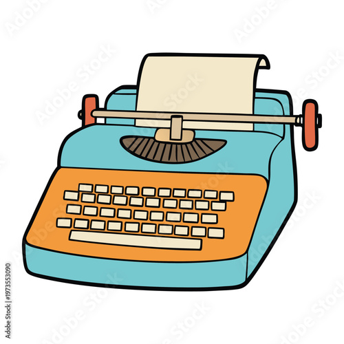 A classic vintage typewriter with metal keys and timeless charm, echoing the rhythm of old stories. A nostalgic piece blending history, creativity, and elegant design.