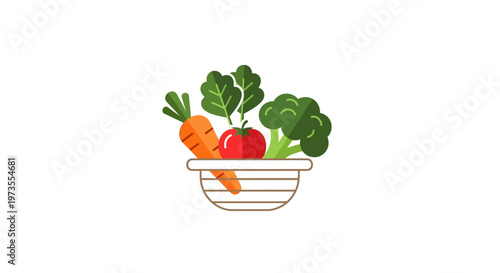 Fresh vegetables in a bowl.