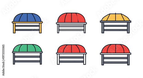 Shoe Rack Cover Line art clean simple shapes illustration