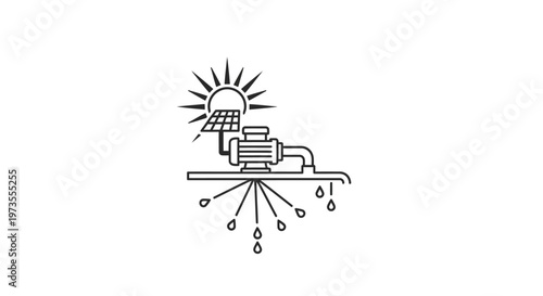 Solar Powered Water Pump System.