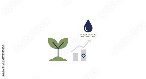 Sustainable eco friendly living concept icons.