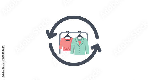 Sustainable Fashion Clothing Exchange Concept.