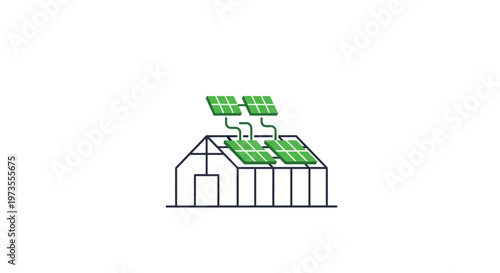 Sustainable solar powered farm building structure.