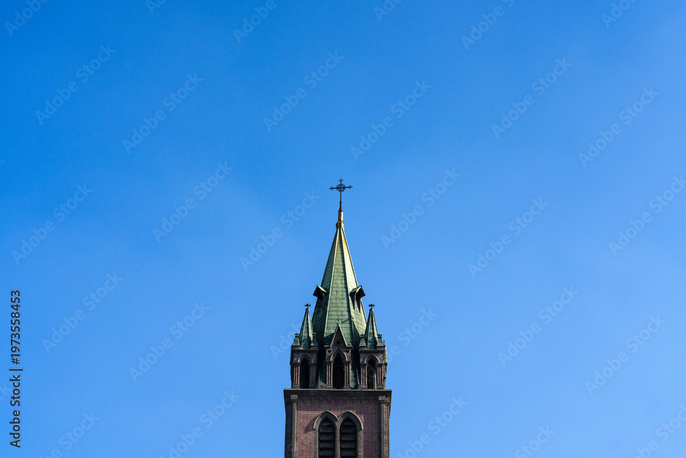 Obraz premium bell tower of Myeongdong Cathedral in Seoul, South Korea