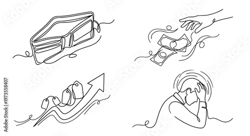 Empty Wallet – Rising Costs, Inflation and Cost of Living Crisis Concept