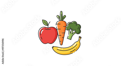 Fresh Fruit and Vegetable Healthy Snacks.