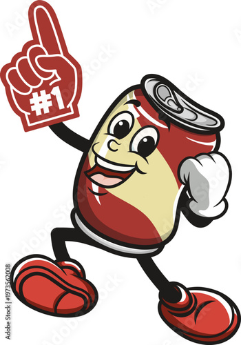 Cola is jumping and wearing finger foam