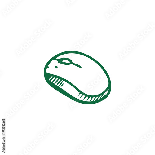 A casually bitten doughnut with a natural tear revealing contrasting textures, covered in green-outlined white icing and scattered sugary sprinkles, resting on a clean white background
