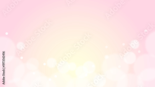 ピンクの発光グラデーション背景 下から広がる光と粒子の幻想的でやわらかいフレーム素材 美容や癒しデザインに最適