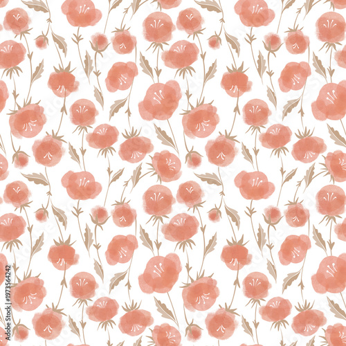 seamless floral pattern with flowers