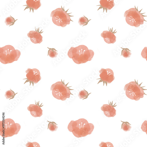 seamless floral pattern with flowers 1