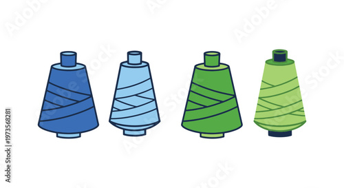 Thread Cone Line art vector clean modern abstract illustration