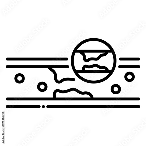 Atherosclerosis Illustration: Blocked Artery Concept