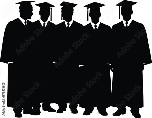 Large collection of professional photographer silhouettes featuring men and women using various cameras and tripods to capture professional photos isolated on white background