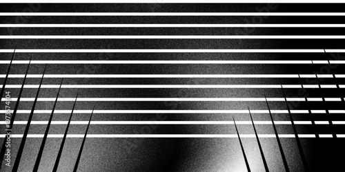 Line halftone gradation texture. Fading horizontal stripe gradient background. Repeating pattern backdrop. Black parallel thin to thick lines backdrop for overlay, print, cover, graphic design. Vector