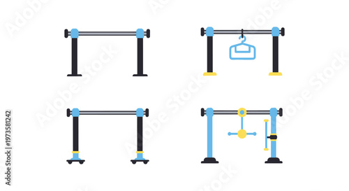 Stand rail Line art vector clean abstract minimal shapes