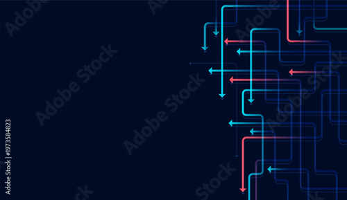 Abstract arrow direction. Business investment to success. financial data graph strategy. Technology background. High speed.
