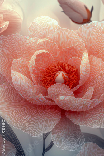 A close-up shot of a cluster of bright pink flowers, ideal for use in designs and projects that require a pop of color. vertical frame