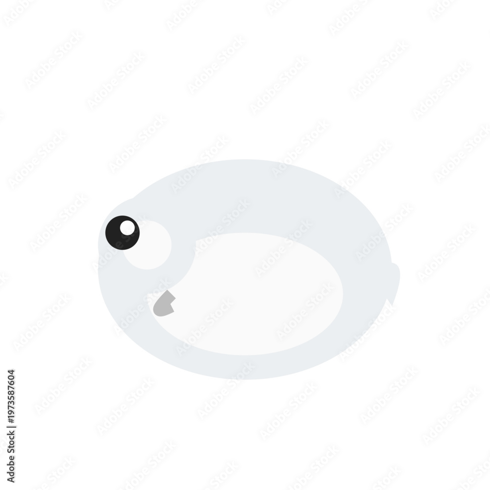 Fototapeta premium Cute Ghost Cartoon Flat Minimal Vector Illustration