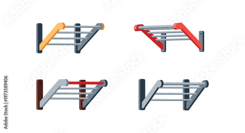 Wall Drying Rack Line art flat modern abstract vector