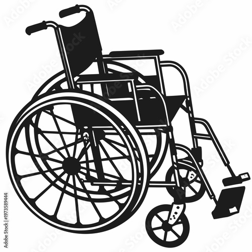 Anatomical human brain vector illustration, black and white profile of a head with cerebral cortex, medical neurology diagram for science education