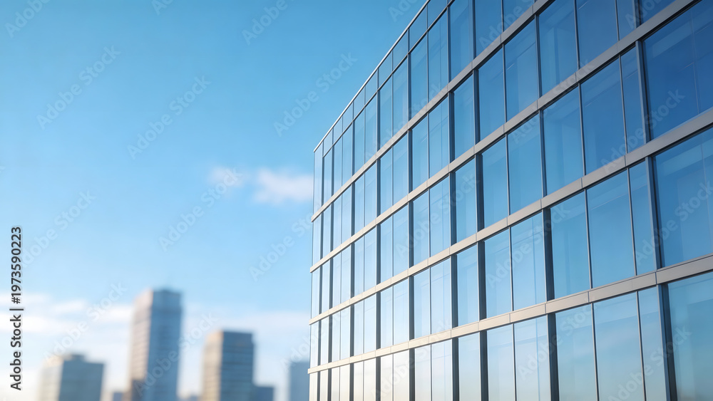 Obraz premium Modern glass building facade