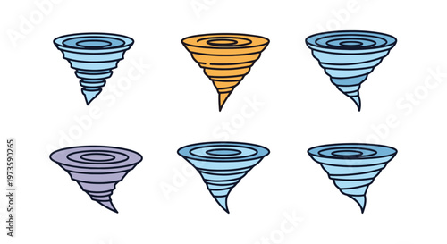 Water Vortex Line art vector clean minimal illustration