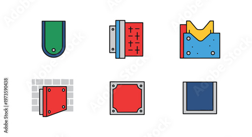 Wall Protector Line art vector abstract modern decorative illustration