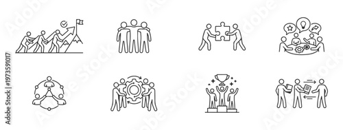 Agile Methodology Scrum Process and Project Management Vector Icons