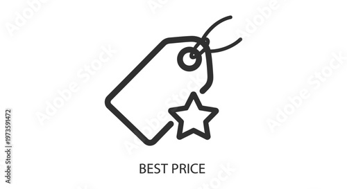 best price price tag special offer discount promotion icon ideal for e-commerce websites and marketing materials signaling great deals.