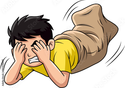 Balap Karung, Racing, sacks, boys and girls running happily