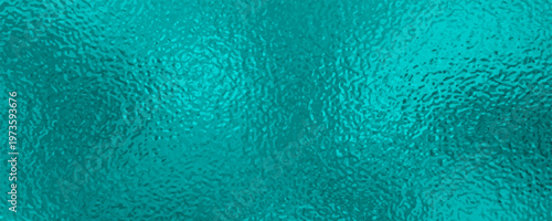 Shimmering ocean blue metallic foil texture with abstract frozen glass effect for winter and technology design backgrounds