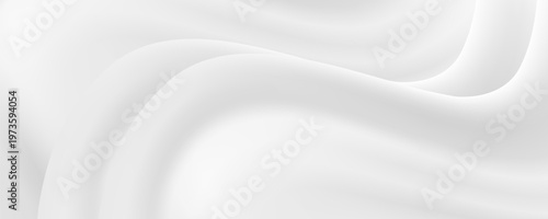 Closeup of rippled white silk fabric eps 10