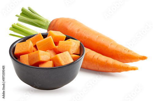 carrot isolated on white background. clipping path
