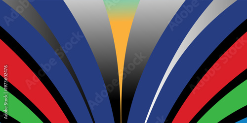 Sports background for event, tournament or invitation. Layout design template with geometric shapes. Summer Championship in Paris. Sports trend 2024.