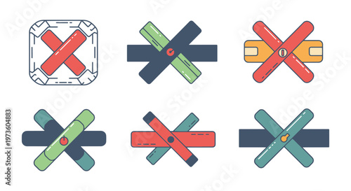 Tourniquet Line art vector modern graphic abstract