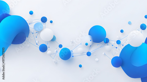 Global Collaboration Network with Flowing Path and Connected Nodes, Business Connectivity and Digital Transformation Concept with Copy Space