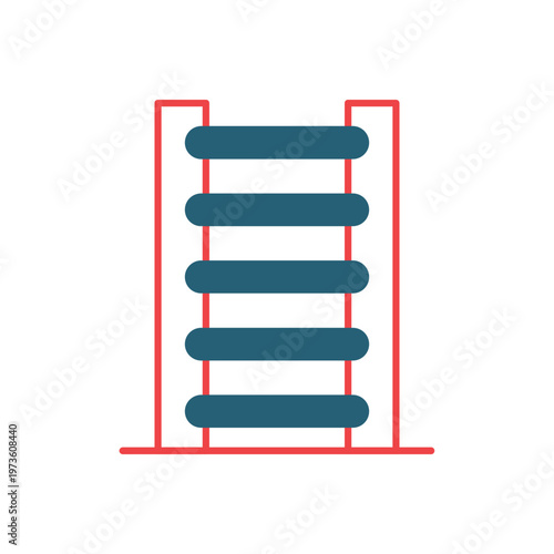 Step Ladder Glyph Icon