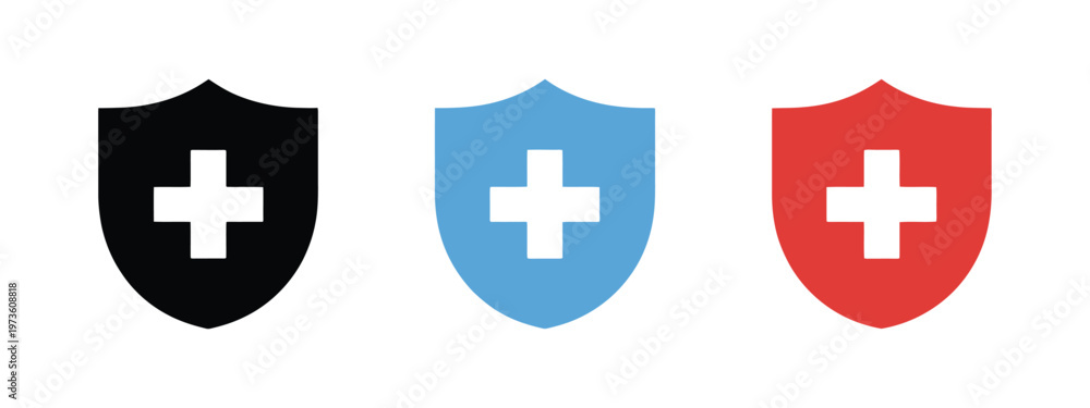 Fototapeta premium Warning And Danger Sign Icon Set, Safety Caution Symbols For Risk Alerts And Hazard Notifications, Minimal Flat Vector Graphics For Workplace, Construction, And Regulatory Signage.