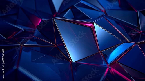 Digital polygon 3d geometry abstract background