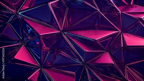 Digital polygon 3d geometry abstract background