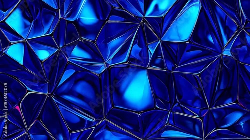 Digital polygon 3d geometry abstract background