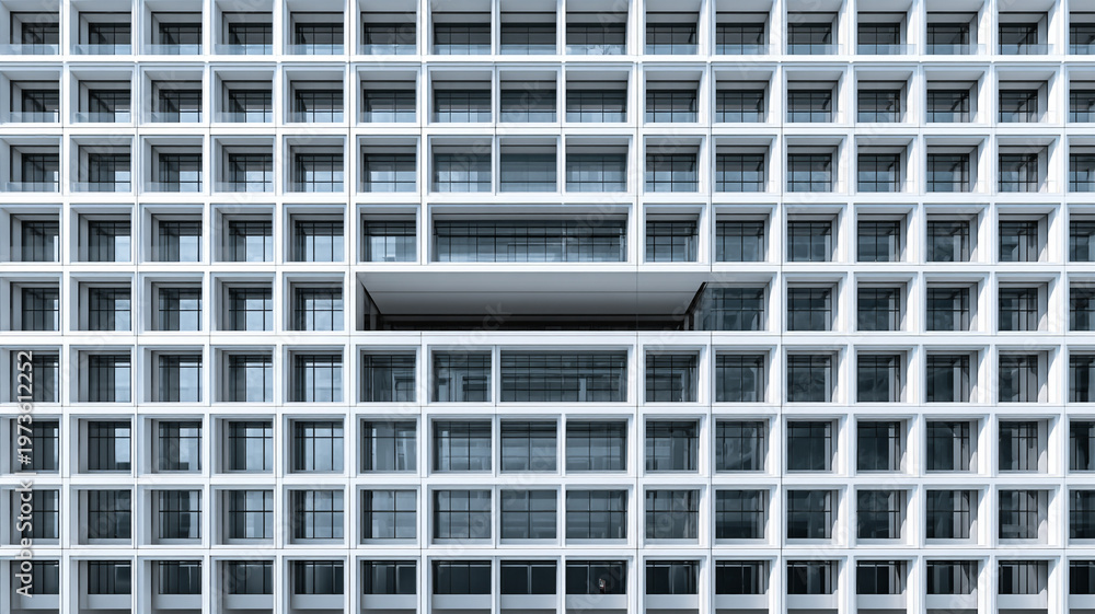 Naklejka premium abstract architecture with repeating grid lines and structural geometry forming modern minimalist pattern, corporate architecture background